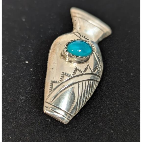 Sterling Silver small Pin/BroochSleeping Beauty bezel set stone - Picture 2 of 7